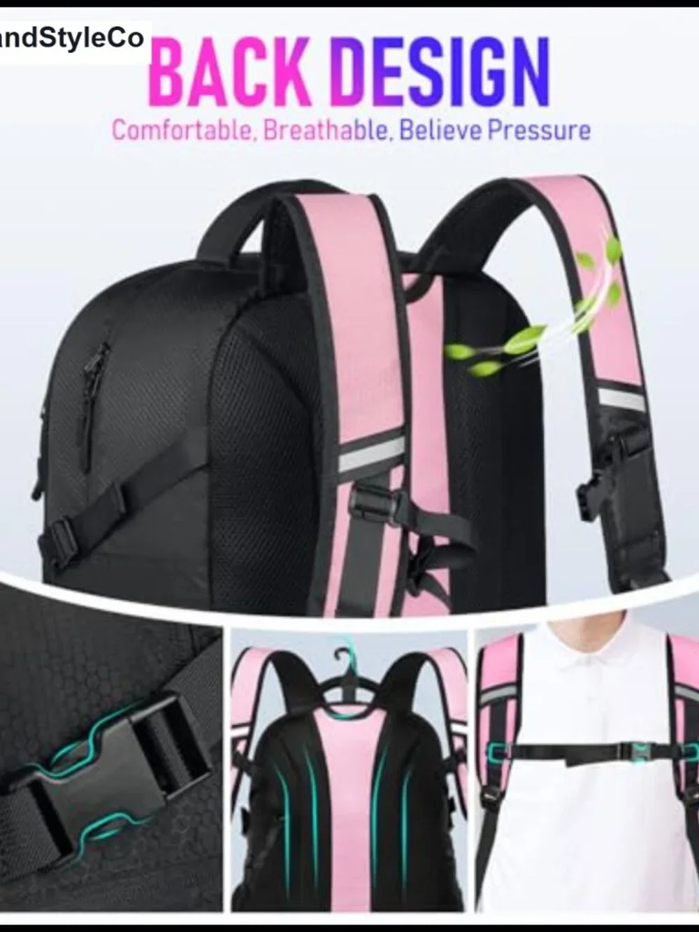 Large Basketball Backpack with Ball Holder & Shoe Compartment, Waterproof Nylon